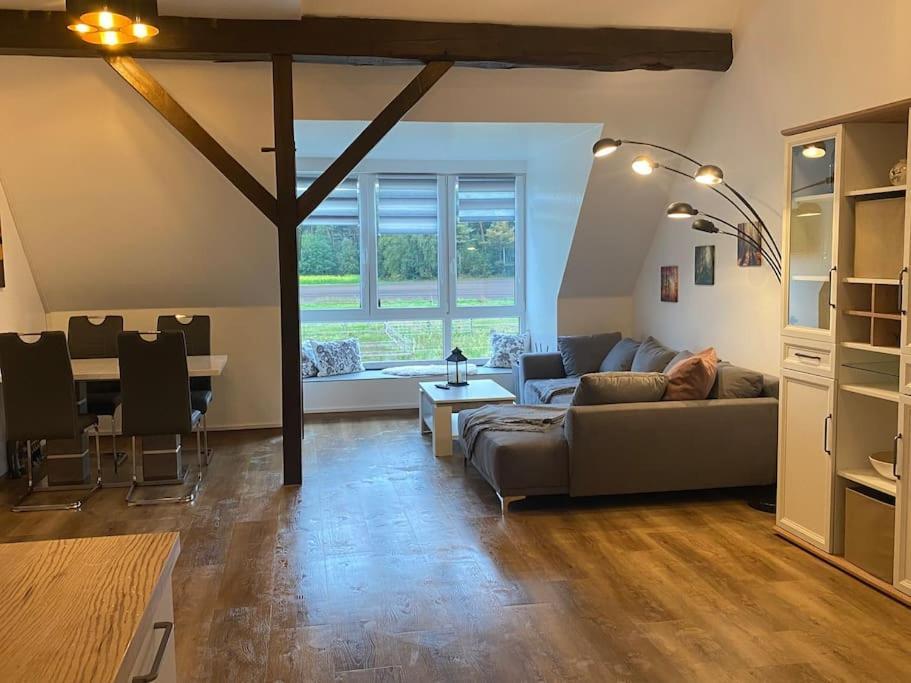 Wunderschoene Ferienwohnung Auf Dem Bauernhof Greven Exterior foto