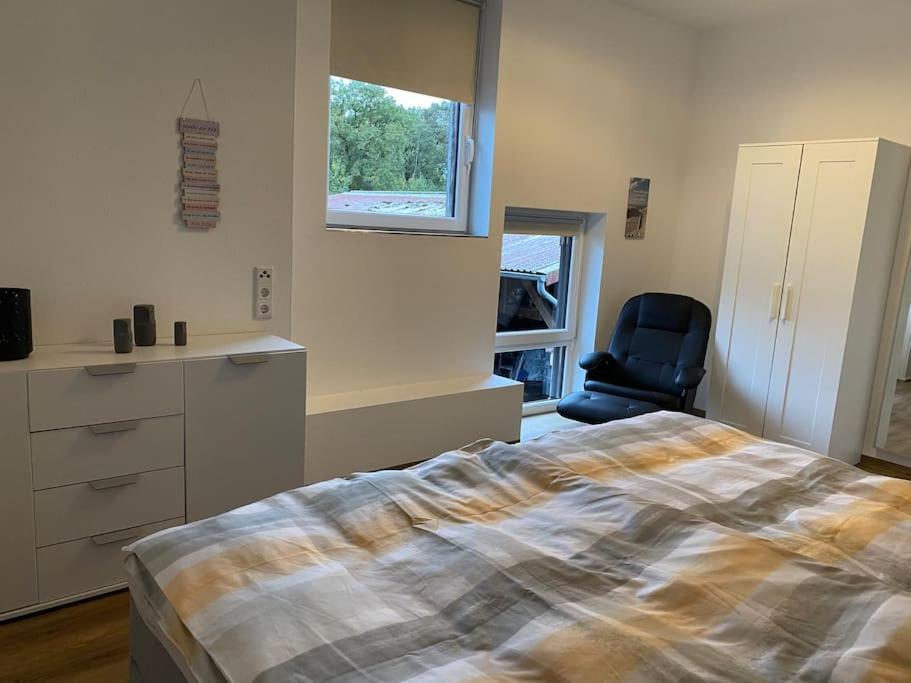 Wunderschoene Ferienwohnung Auf Dem Bauernhof Greven Exterior foto